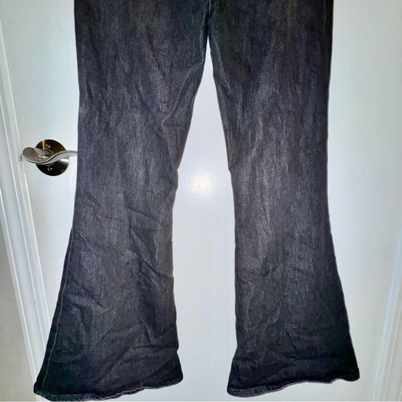 Abercrombie & Fitch Dark Gray Flare Jeans 8 Short - Picture 7 of 8